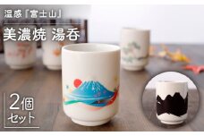【温度で変化する】【美濃焼】 湯呑 （2個） 『 富士山 』【丸モ高木陶器】 ≪多治見市≫ 食器 湯呑み [TBA116]