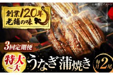 【3回定期便】 うなぎ 蒲焼き 2尾 × 3回 計6尾 鰻 ウナギ 丑の日 多治見市/澤千 [TDD005]