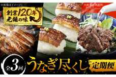 【3回定期便】 うなぎ尽くし 3種 鰻 ウナギ 丑の日 多治見市/澤千 [TDD008]