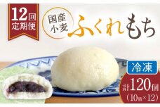 【12回定期便】 国産 小麦の ふくれもち （ 冷凍 ）   計120個 　 ベーグル あんこ もちもち 多治見市/ひとてま屋  [TDS008]