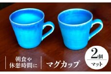 【美濃焼】 マグカップ 2個 ペアセット （マット） 【東山窯】 [TDU008]