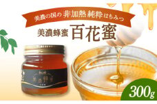 美濃蜂蜜 百花蜜 300g 【マンモスハウス合同会社】 はちみつ 非加熱 国産 [TEW001]