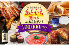 【あとから選べる】  岐阜県多治見市ふるさとギフト 10万円分  飛騨牛 日本酒 スイーツ 美濃焼 [TDA026] あとから寄附 あとからギフト あとからセレクト 選べる寄付 選べるギフト 100000円 10万円