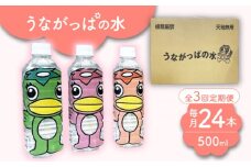 【3回定期便】 うながっぱの水 1ケース（ 500ml ペットボトル × 24本 ） 2 多治見市 /多治見市観光協会 ミネラルウォーター 備蓄 [TAQ007]