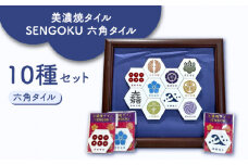 美濃焼タイル SENGOKU 六角タイル 10種セット 12 多治見市 /多治見市観光協会 [TAQ014]