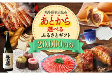 【あとから選べる】 岐阜県多治見市ふるさとギフト 2万円分  飛騨牛 日本酒 スイーツ 美濃焼 あとから ギフト [TDA028]