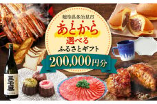 【あとから選べる】 岐阜県多治見市ふるさとギフト 20万円分  飛騨牛 日本酒 スイーツ 美濃焼 あとから ギフト [TDA031]