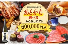 【あとから選べる】 岐阜県多治見市ふるさとギフト 60万円分  飛騨牛 日本酒 スイーツ 美濃焼 あとから ギフト [TDA035]