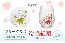 温度で変化する器 フリーグラス 『冷感紅葉』　 多治見市 / 丸モ高木陶器 [TBA247]