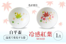 【美濃焼】 温度で変化する酒器 白平盃 『冷感紅葉』 多治見市 / 丸モ高木陶器 [TBA253]