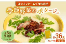 【6回定期便】 季節の野菜のポタージュ 6食セット (3種類×2食) 2か月ごとにお届け 冷凍 多治見市 / ほたるファーム [TEB012]