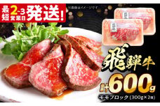 飛騨牛 モモ ブロック 600g (300g×2個) 多治見市 / 飛騨牛 牛肉 和牛 養老ミート 冷凍 赤身 和牛 ギフト [THG009]
