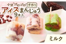 【手作りアイス】 ミルク アイスまんじゅう 9本入り 無香料 無着色 多治見市 / エイシン あずき 餡 ミルクアイス アイス 詰め合わせ 無添加 自家製 [THD001]