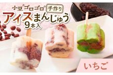 【手作りアイス】 いちごミルク アイスまんじゅう 9本入り 無香料 無着色 多治見市 / エイシン あずき 餡 いちご ミルク アイス 詰め合わせ 無添加 自家製 [THD003]