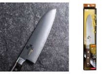 ＜湿式砥石を使用した本格刃付＞ ◇貝印 関孫六 木蓮 三徳 165mm （本通し・一体口金・ステンレス三層鋼） ～天然木 ステンレス 調理器具 キッチンツール ギフト 贈り物にも～H23-06 