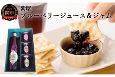 農薬不使用の自然農園 紫屋の 【ブルーベリージュース＆ジャム】 詰合せ