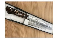 関吉秀作 ディンプル付はがね鍛造本割込 三徳包丁 165mm （H37-15） 