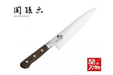<切れ味が長持ちする高硬度ステンレス仕様>■関孫六 べにふじ 牛刀210mm H17-24