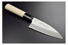 H6-151 関鍔蔵作 白木 小出刃包丁