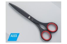 H8-173 ALLEX 事務用はさみ（中）フッ素コート【レッド】（S-165F 11150R）