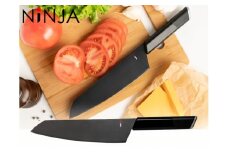 ＮiNJA Cool Kitchen Were 三徳包丁 H20-41 オールブラックのクールな包丁（黒）【思いやり型返礼品】