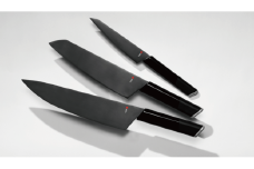 ＮiNJA Cool Kitchen Were 包丁3本セット（牛刀・三徳・ペティ） H50-19 オールブラックのクールな包丁（黒）【思いやり型返礼品】