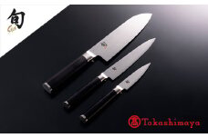 【59E0516】〈貝印〉旬Shun Classic 3本セットD（三徳包丁 175mm＆ユーティリティナイフ 150mm＆ペティナイフ 90mm）