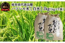 【岐阜県代表品種】令和7年産 ハツシモ米 【白米】2kg（1kg×2袋） S19　【12月以降順次発送】