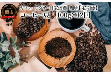 【定期便】 コーヒー豆 飲み比べ ＜１００g×１２ヶ月＞ コーヒー豆 １００g （約10杯分）×１２回 毎月異なるコーヒー豆をお届け ～ カフェ・アダチ 自家焙煎 珈琲 コーヒー 豆 （粉にもできます） ドリンク 飲料 カフェアダチ