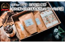 カフェオレのもと ２本 ＆ 水出しコーヒーバッグ ３袋 ＜詰め合わせ＞ ～ カフェ・アダチ 自家焙煎 珈琲 カフェ・オレ 加糖 コーヒー アイスコーヒー ドリンク 飲料 箱入り ギフト カフェアダチ