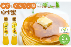 楽しみ方いろいろ! 「ゆずの里上之保」 ゆず蜜（シロップ）　2個 かき氷、アイスクリーム、ヨーグルト、炭酸水やお水で割ってドリンクに ～栽培期間中農薬不使用の上之保産柚子を使用 自家栽培 国産 柚子 ユズ フルーツ 果物 常温 くだもの グルメ