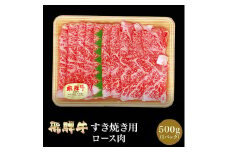 「肉の芸術品」飛騨牛すき焼き用（ロース肉）500g F4N-0619