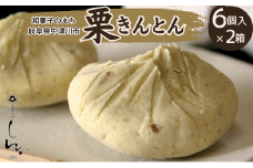 ＜御菓子所しん＞中津川栗きんとん6個入×2箱 F4N-2381
