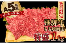 【数量限定！チルド（冷蔵）発送！】「飛騨牛」A5等級もも 1kg 鉄板焼き 網焼き 焼肉 バーベキュー BBQ F4N-1249