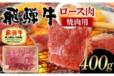 飛騨牛 A5等級 ロース肉 焼肉用 400g 牛 肉 等級 ロース 焼き肉 霜降り 飛騨 F4N-1685