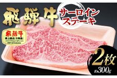 飛騨牛 A5等級 サーロインステーキ 2枚 （約300g） 牛 肉 等級 サーロインステーキ サーロイン ステーキ 霜降り 飛騨 F4N-1689