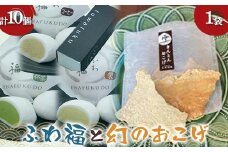 〈御菓子司 恵那福堂〉ふわ福10個＋幻のおこげ1個 和菓子 お茶菓子 お茶請け お菓子 菓子 食品 F4N-2452