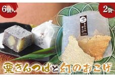 〈御菓子司 恵那福堂〉栗きんつば6個＋幻のおこげ2袋 F4N-2441