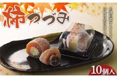 〈御菓子司 恵那福堂〉柿つづみ 10個入 栗きんとん 和菓子 お茶菓子 お茶請け お菓子 菓子 食品 F4N-2491