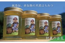 [№5308-0256]合計920g 天然蜂蜜 国産蜂蜜 非加熱 生はちみつ 岐阜県 美濃市産 初夏 (蜂蜜230g入りガラス瓶4本)B4 深田養蜂のハチミツ