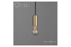 CTSH LIGHT. ペンダントライト＜CIRCLE 無垢 E17＞ 瑞浪市 / ジオニック 照明器具 ソケット 真鍮 ゴールド [AZBQ071]