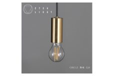 CTSH LIGHT. ペンダントライト＜CIRCLE 無垢 E26＞ 瑞浪市 / ジオニック 照明器具 ソケット 真鍮 ゴールド [AZBQ072]