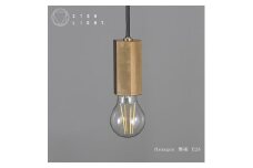 CTSH LIGHT. ペンダントライト＜HEXAGON 無垢 E26＞ 瑞浪市 / ジオニック 照明器具 ソケット 真鍮 ゴールド [AZBQ076]