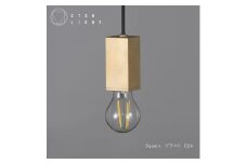 CTSH LIGHT. ペンダントライト＜SQUARE ブラスト加工 E26＞ 瑞浪市 / ジオニック 照明器具 ソケット 真鍮 ゴールド [AZBQ080]