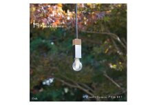 CTSH LIGHT. ペンダントライト SQUARE＜Oak×クロム加工 E17＞ 瑞浪市 / ジオニック 照明器具 ソケット 鉄 木製 シルバー [AZBQ049]