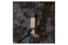 CTSH LIGHT. ペンダントライト SQUARE＜Walnut×真鍮無垢 E17＞ 瑞浪市 / ジオニック 照明器具 ソケット 真鍮 木製 ゴールド [AZBQ045]