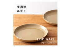 【美濃焼】 tripware プレート 210 2枚 アイボリー 瑞浪市 / 市原製陶 食器 皿 グッドデザイン賞受賞 [AZAE011]