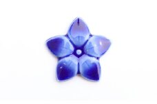 【美濃焼】 ききょう ブローチ クリップ 瑞浪市 / TILEmade タイル アクセサリー ハンドメイド [AZCD017]