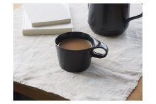 【美濃焼】 重ねて収納 miyama. スタッキング ミニマグカップ 150ml 黒マット 2個 瑞浪市 / ミヤマプランニング マグカップ コーヒーカップ [AZCM036]