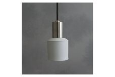CTSH LIGHT. ペンダントライト＜Ljus ステンレス白磁オールド E17＞ 瑞浪市 / ジオニック 照明器具 ソケット ステンレス 磁器 シェード ホワイト [AZBQ108]
